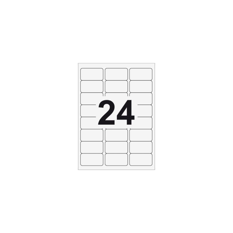 Étiquette d'adressage RAJA angles arrondis 63,5x33,9 mm - Paquet de 4800