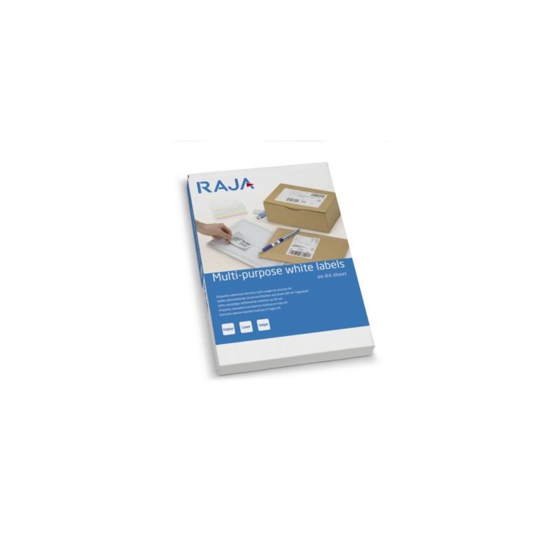 Étiquette mini format RAJA angles arrondis 38,1x21,2 mm - Paquet de 13000