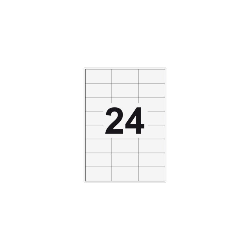 Étiquette d'adressage RAJA angles vifs 70x37 mm - Paquet de 4800