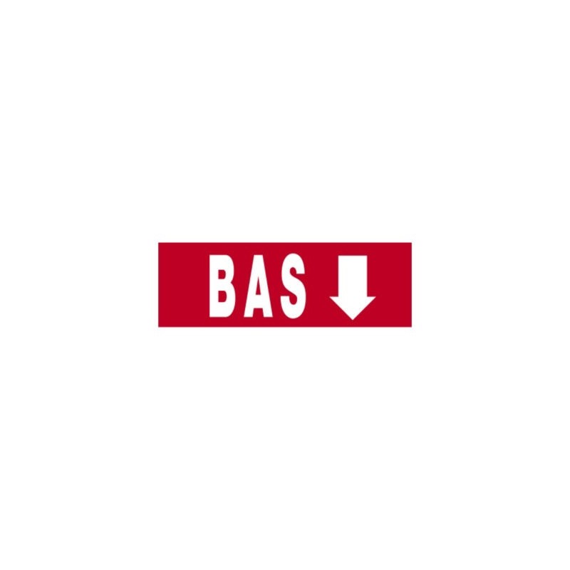 Étiquette d'expédition Bas 165x55 mm - Paquet de 1000