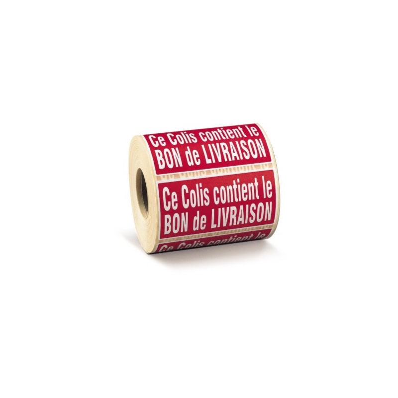 Étiquette d'expédition Ce colis contient le bon de livraison - Paquet de 1000