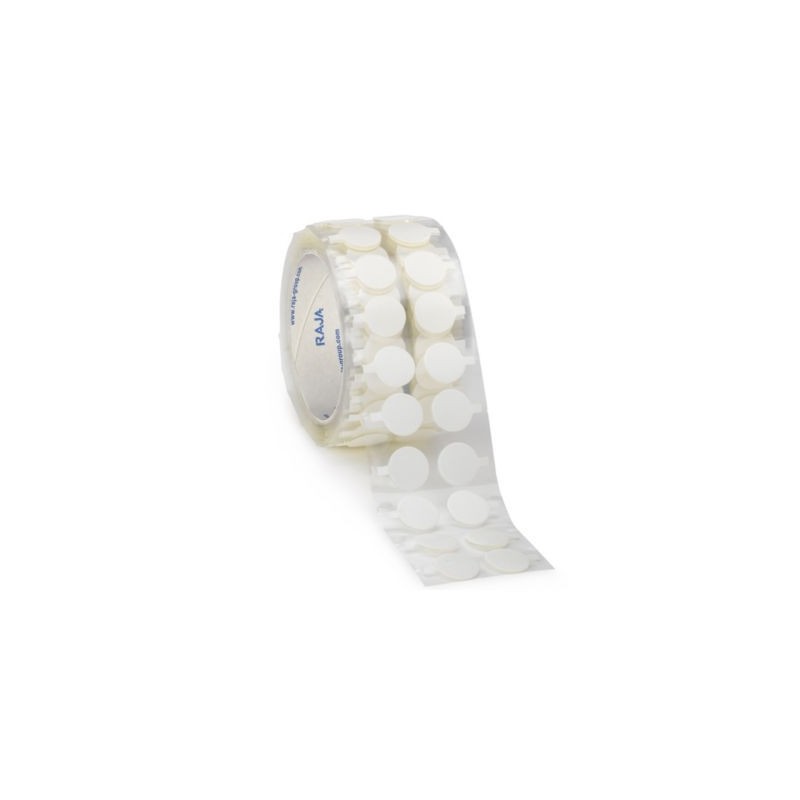 Pastille double face amovible transparente RAJA - Paquet de 1000