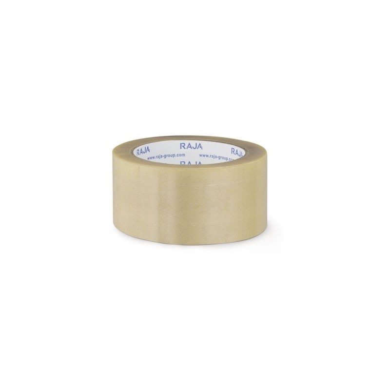 Ruban adhésif PVC transparent RAJA Résistant, 32 microns 50 mm x 100 m - Lot de 36