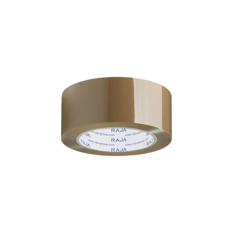 Ruban adhésif polypropylène havane RAJA Standard, 28 microns 48 mm x 100 m - Lot de 36