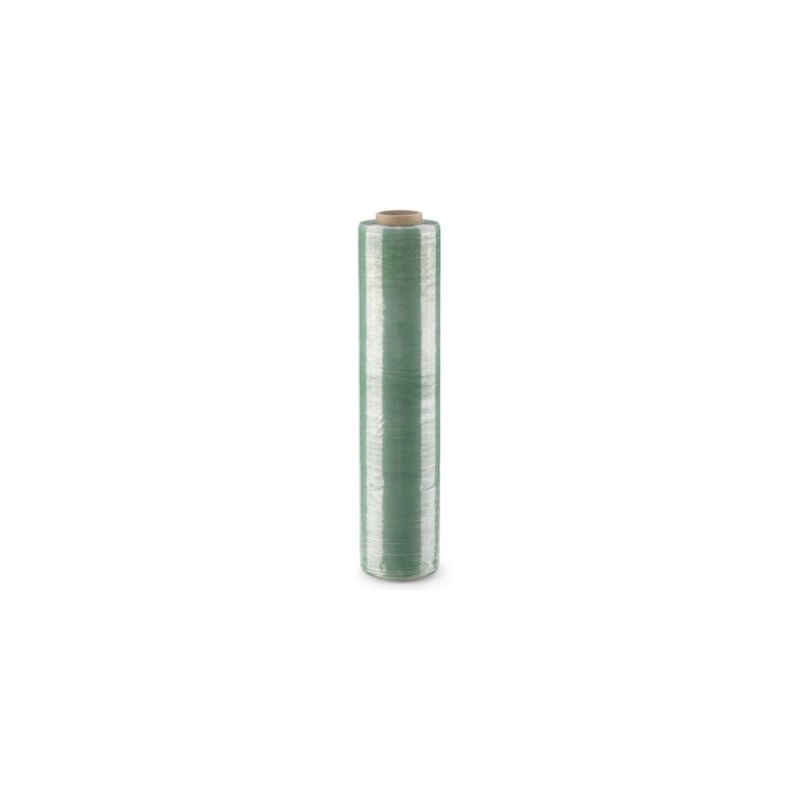 Film étirable manuel cast 80% recyclé 20 microns vert translucide RAJA - Lot de 6