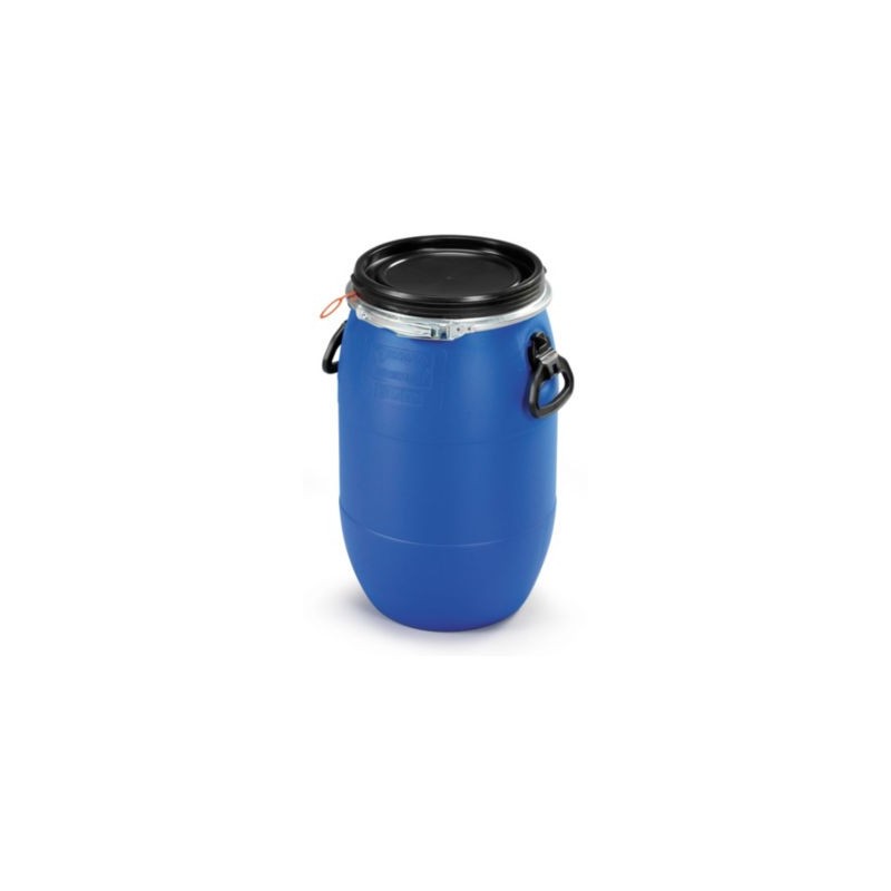Fût plastique à ouverture totale 60 l - Lot de 2