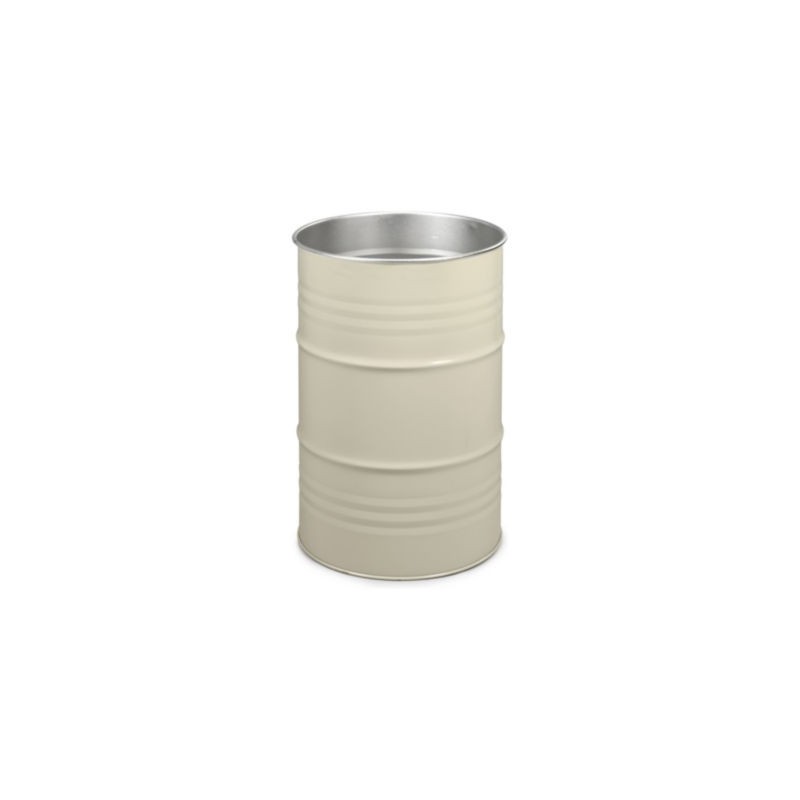 Fût métallique à ouverture totale gris 213 l - Lot de 2