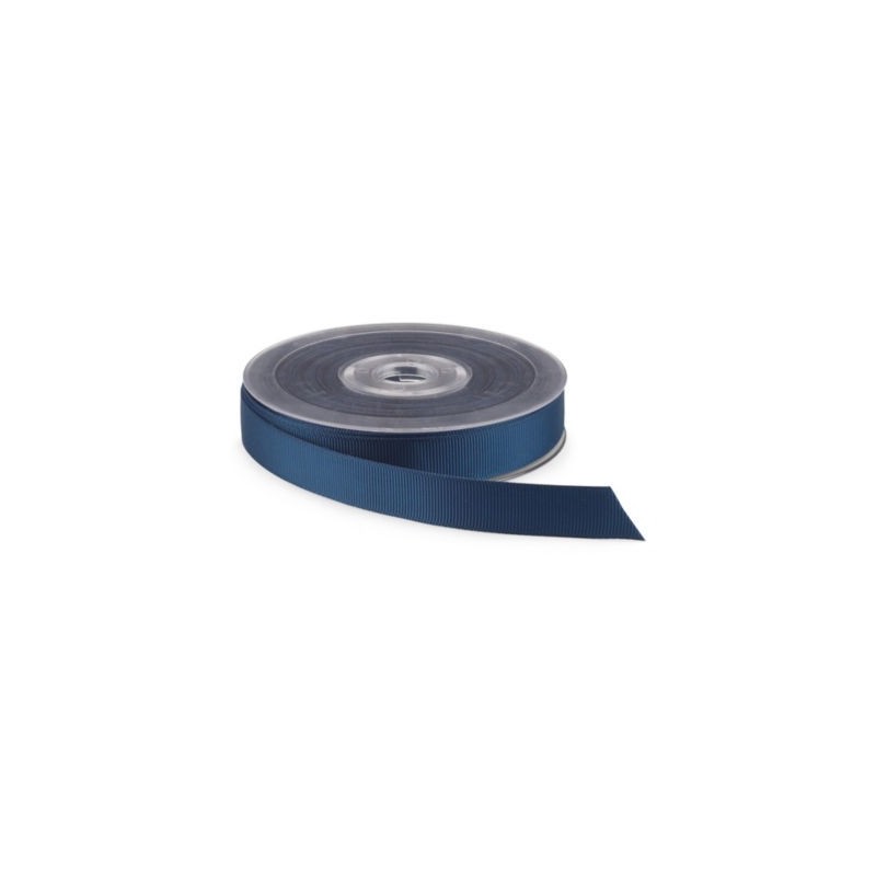 Ruban gros grain bleu marine 25 mm x 20 m