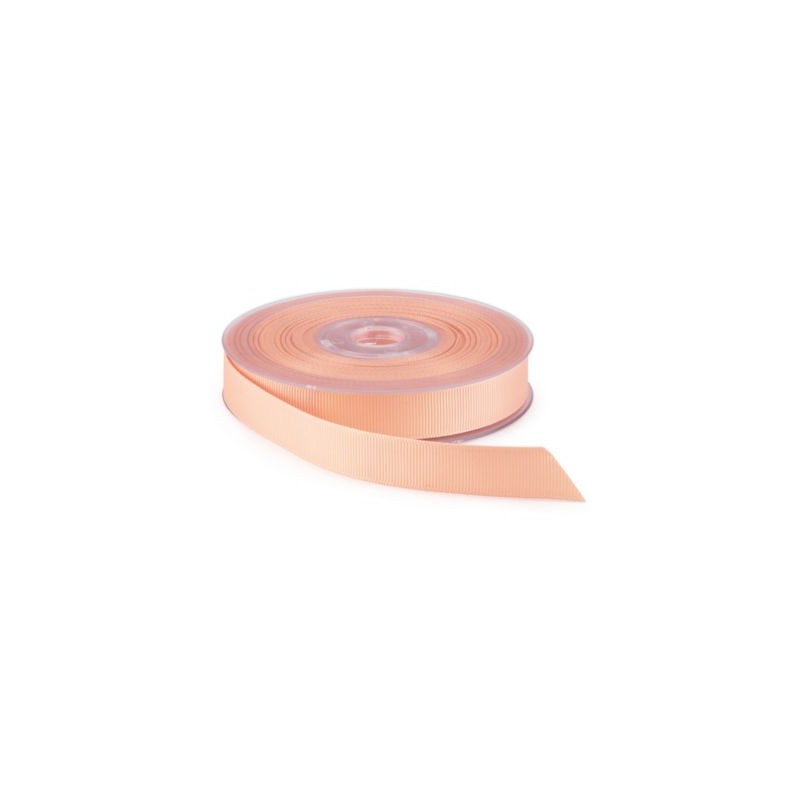 Ruban gros grain saumon 25 mm x 20 m