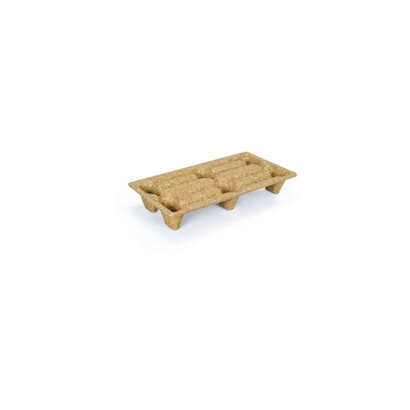mini-palette moulée bois INKA 800x400x130 mm - Lot de 10