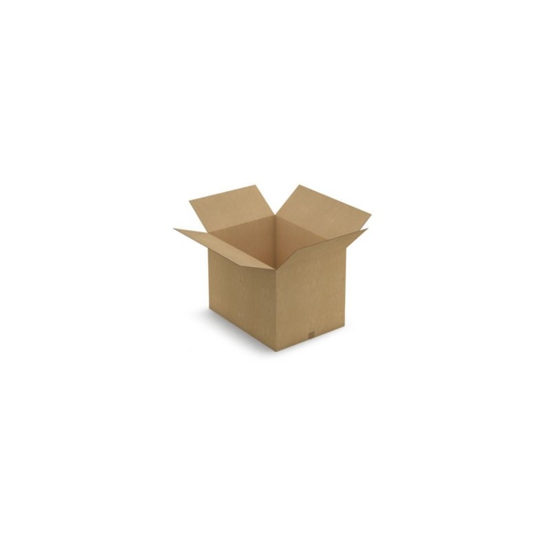 Caisse carton brune double cannelure renforcée RAJA 78,5x58,5x57 cm - Lot de 5