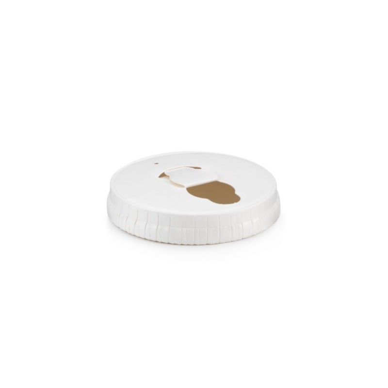 Couvercle carton pour gobelet carton 10 cl - Paquet de 1000