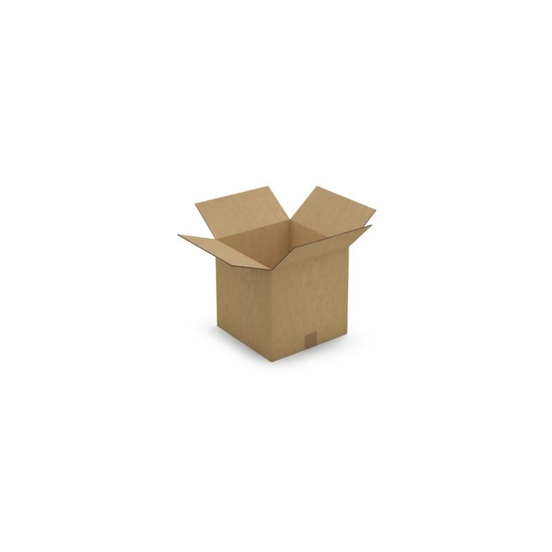 Caisse carton brune double cannelure RAJA 30x30x30 cm - Lot de 15