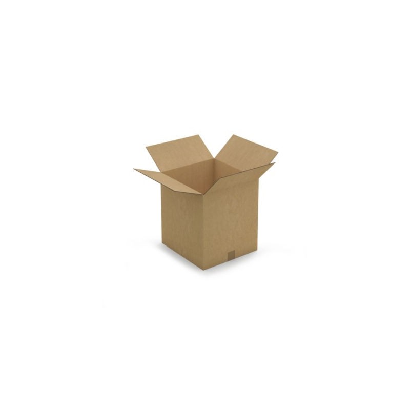 Caisse carton brune double cannelure RAJA 37x35x40 cm - Lot de 15