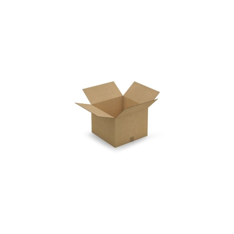 Caisse carton brune double cannelure RAJA 40x40x30 cm - Lot de 10