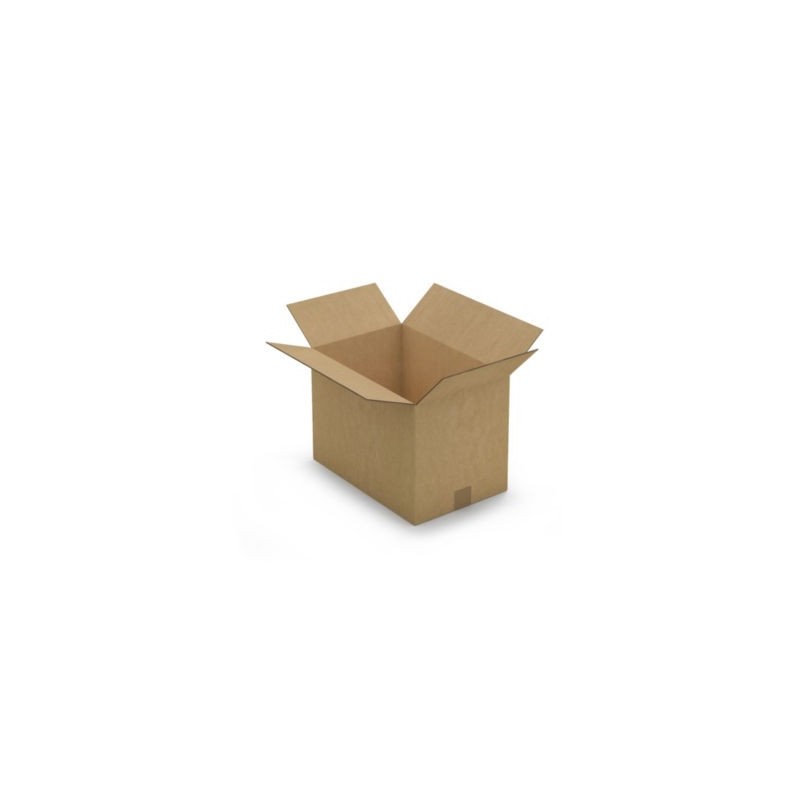 Caisse carton brune double cannelure RAJA 41x27x29 cm - Lot de 15