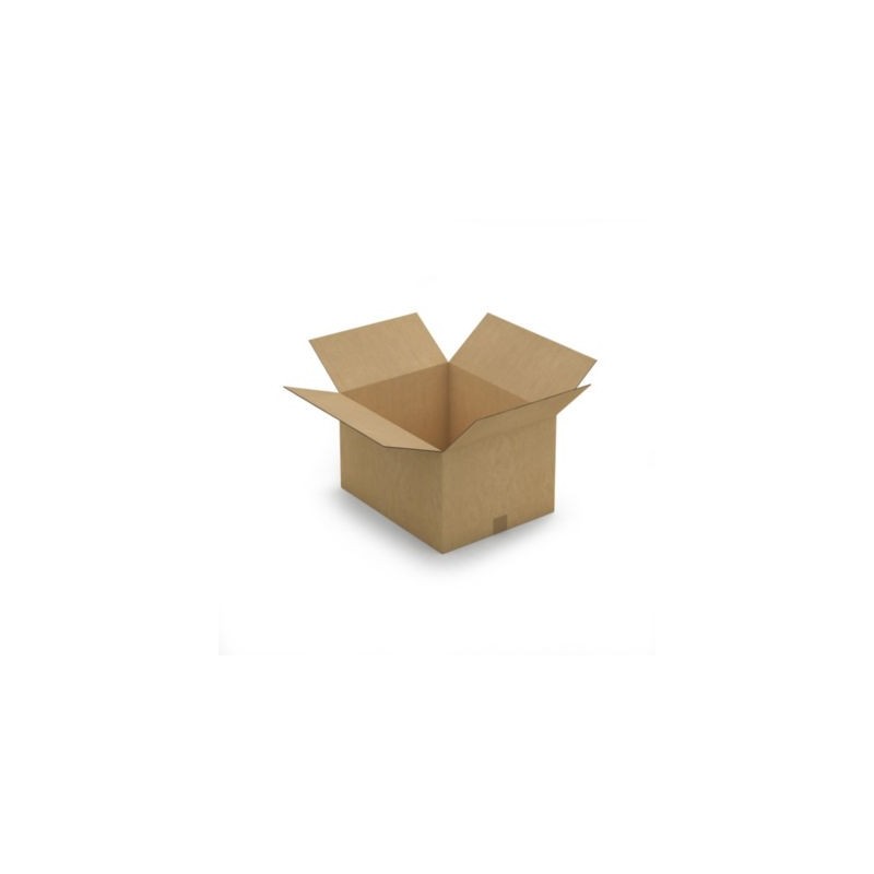 Caisse carton brune double cannelure RAJA 50x40x30 cm - Lot de 10