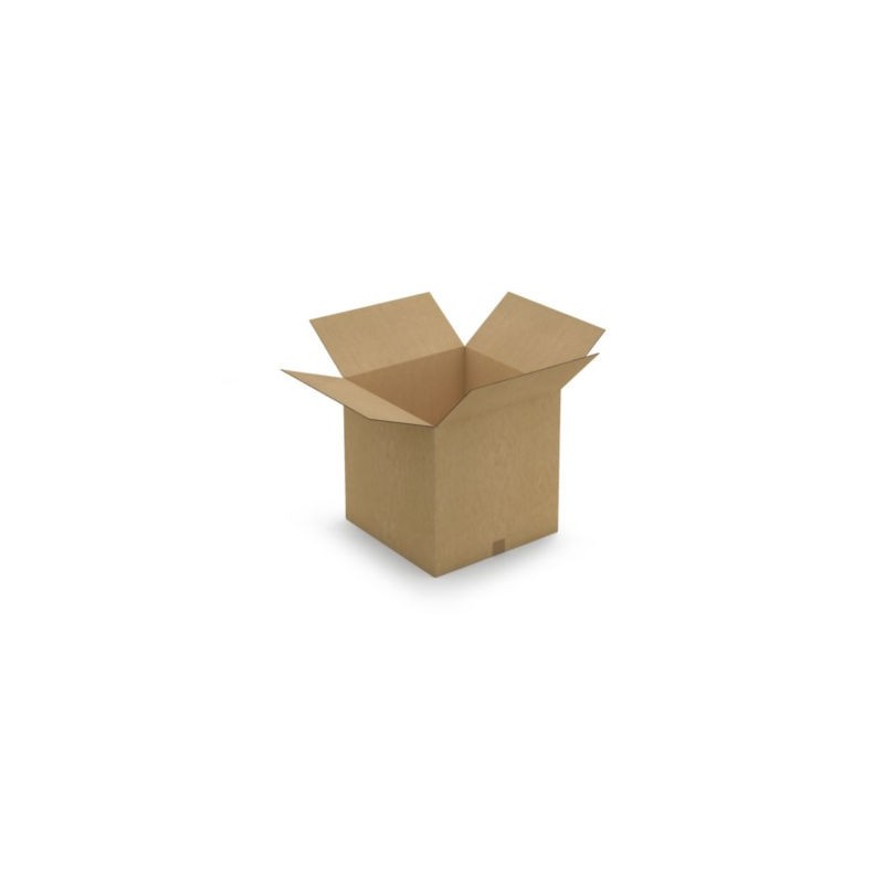 Caisse carton brune double cannelure RAJA 50x50x50 cm - Lot de 10