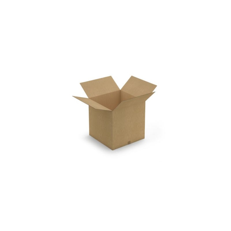 Caisse carton brune double cannelure RAJA 60x60x60 cm - Lot de 5