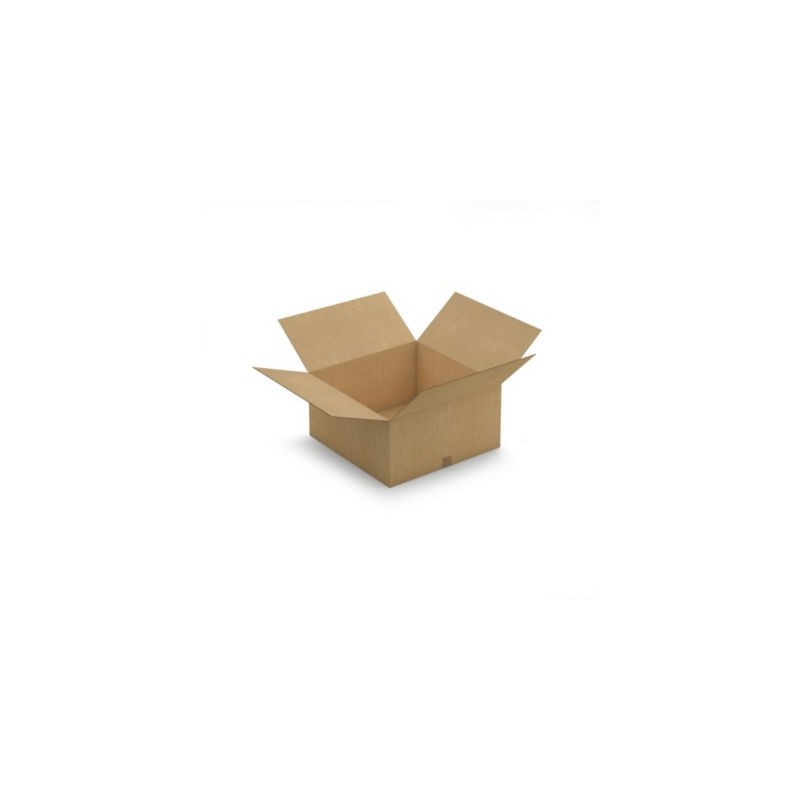 Caisse carton brune double cannelure RAJA 60x60x30 cm - Lot de 10