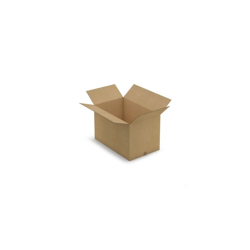 Caisse carton brune double cannelure RAJA 80x50x50 cm - Lot de 10