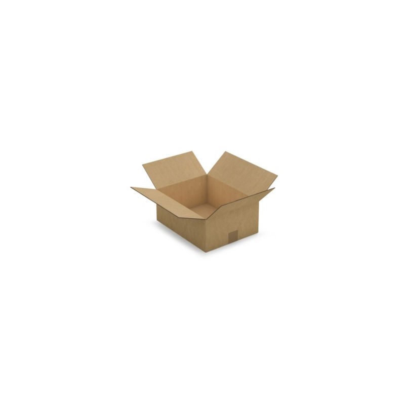 Caisse carton brune double cannelure RAJA 35x27x14 cm - Lot de 15