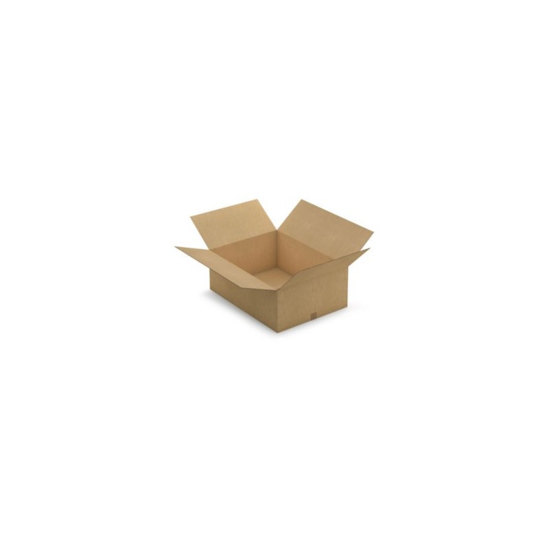 Caisse carton brune double cannelure RAJA 80x60x30 cm - Lot de 10