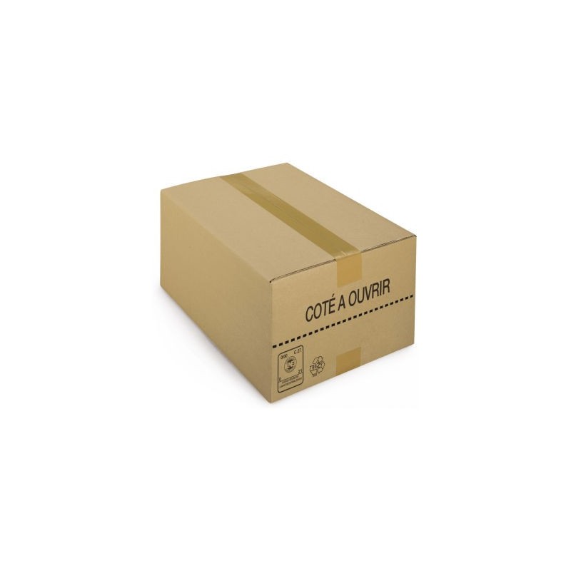 Caisse carton picking simple cannelure 39x29x18,5 cm - Lot de 25