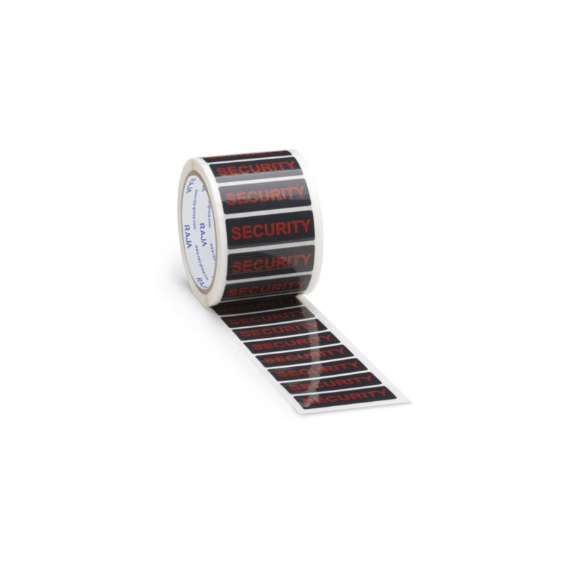 Ruban adhésif de sécurité en petits formats avec transfert RAJA 60 mm x 20 mm - Paquet de 500 x 3
