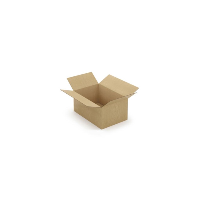 Caisse carton brune double cannelure à montage instantané RAJA 59x39x28 cm - Lot de 10