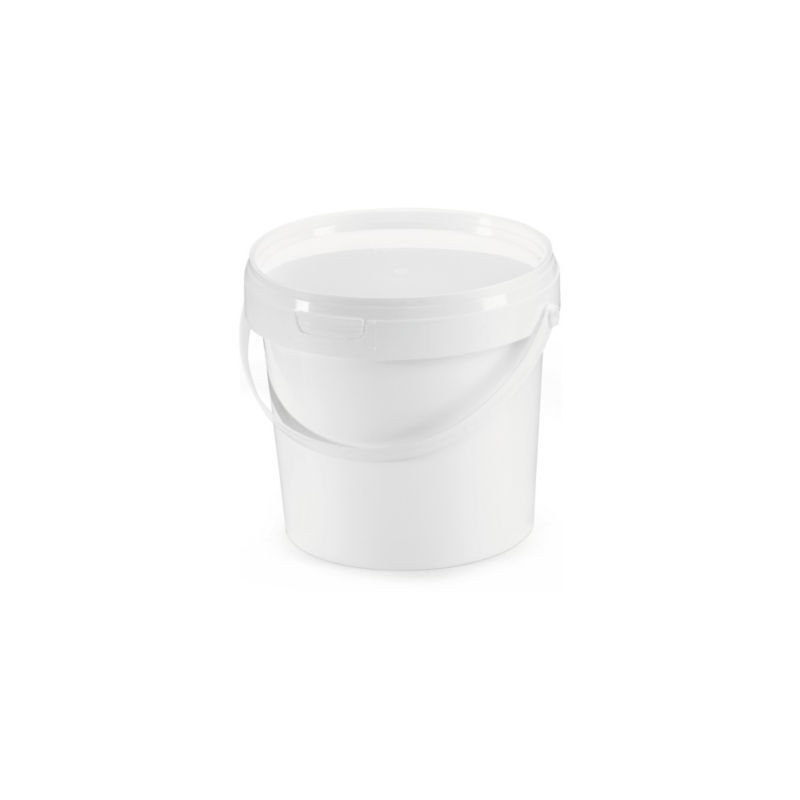 Seau blanc opaque 1,1 l - Lot de 40