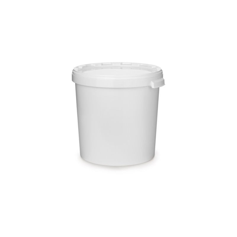 Seau blanc opaque 31,5 l - Lot de 10