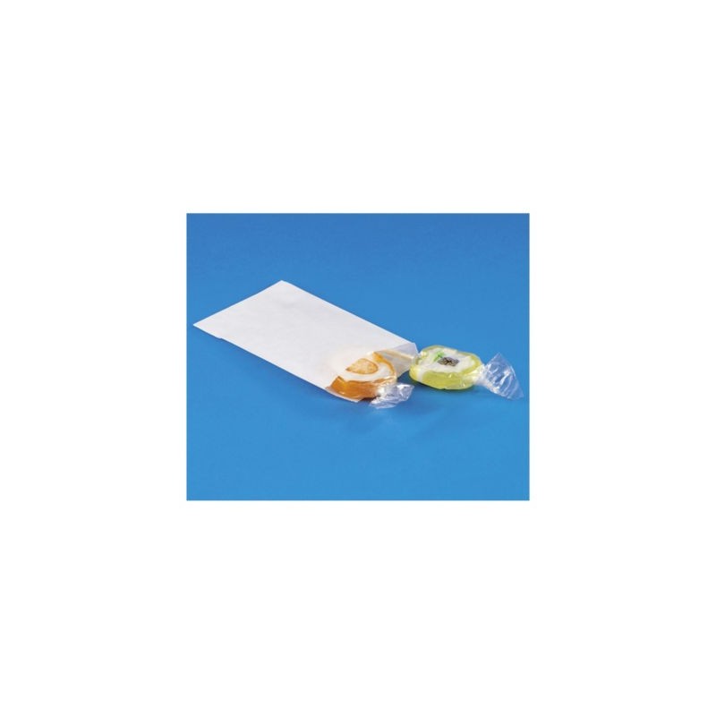 Sachet kraft blanc plat 15 x 23 cm - Paquet de 1000