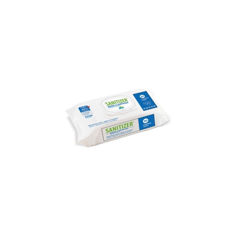 Paquet de 80 lingettes désinfectantes - Paquet de 2 x 2