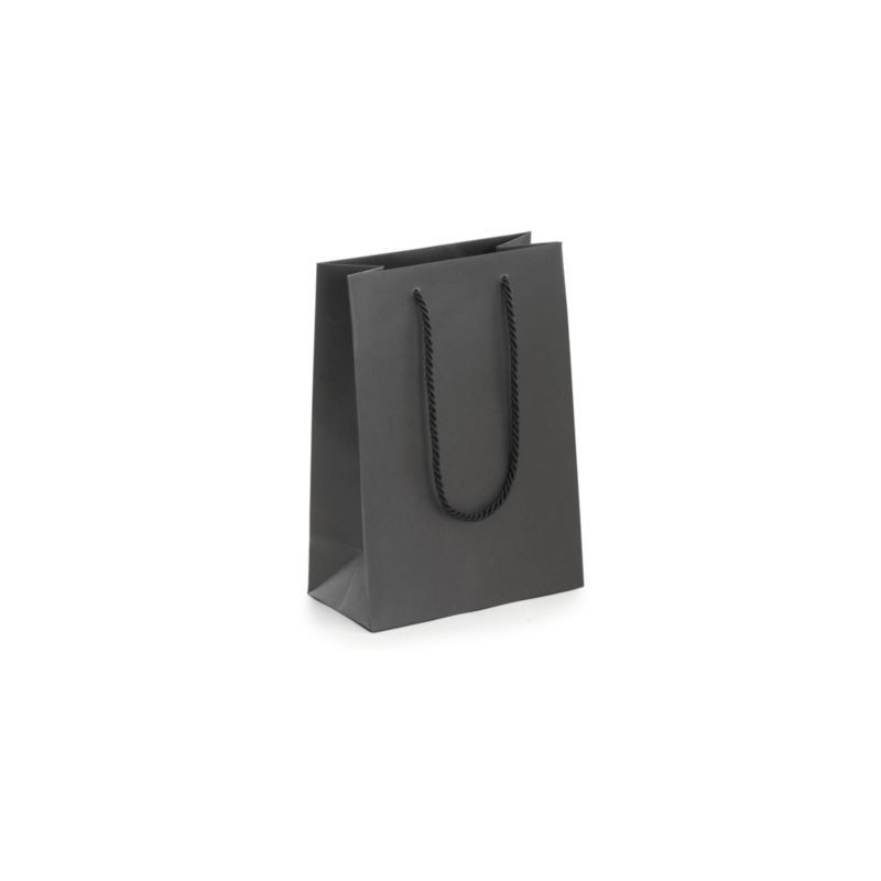 Sac kraft luxe à poignées coton 19 x 27 x 10 cm - Paquet de 25