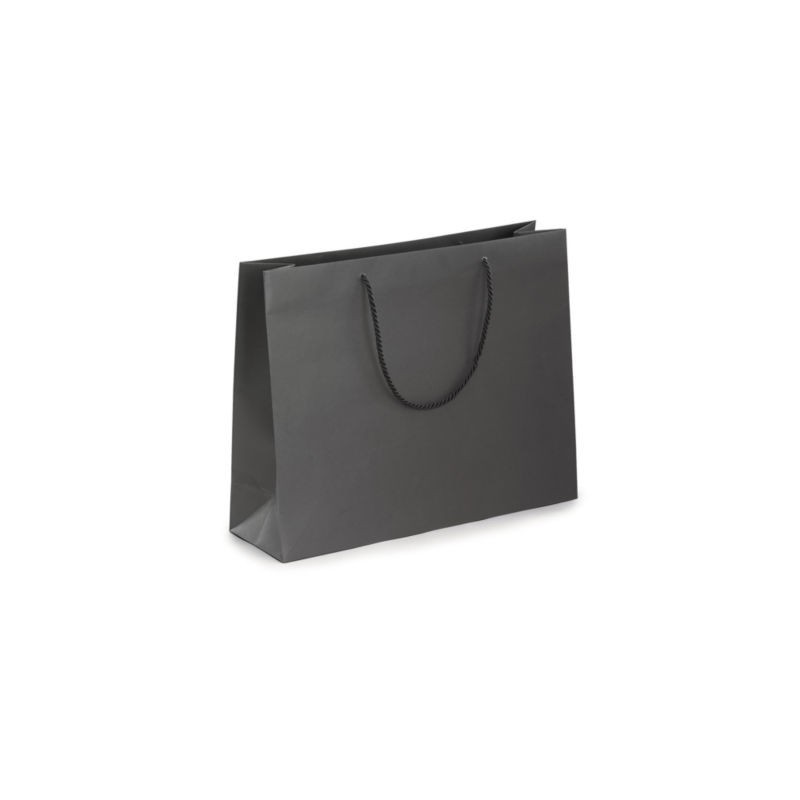 Sac kraft luxe à poignées coton 40 x 32 x 12 cm - Paquet de 25