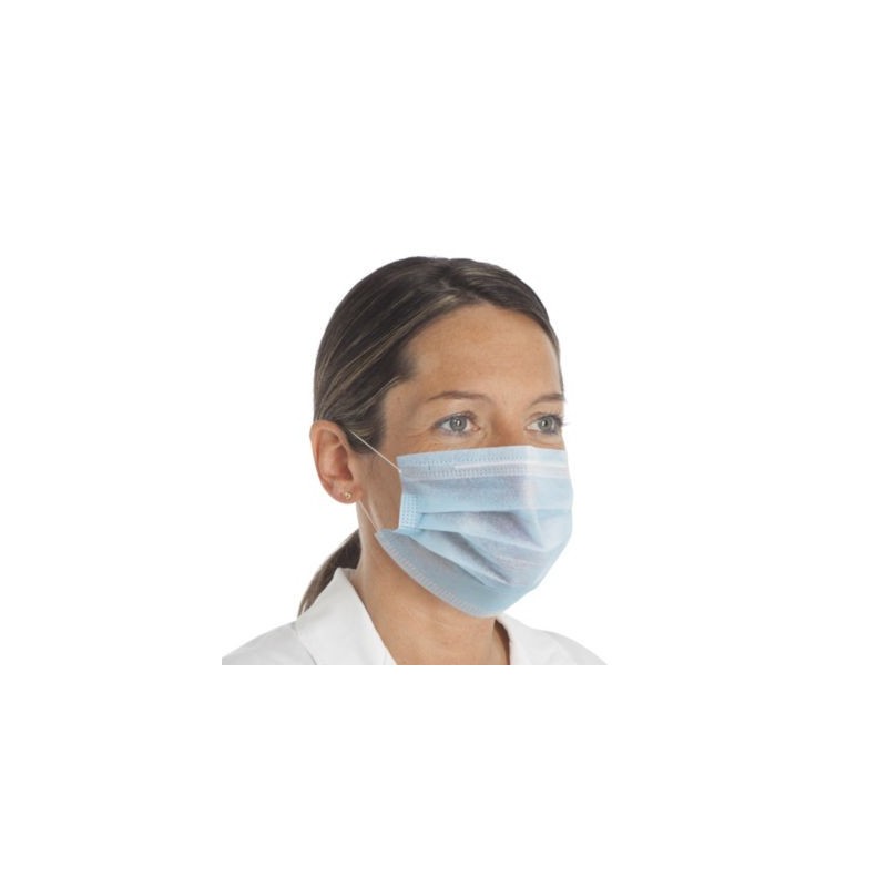 Masque chirurgical 3 plis classe 1 type IIR - Lot de 2