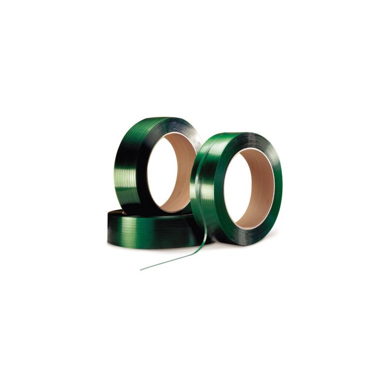 Feuillard polyester 100% recyclé RAJA Qualité industrielle 16 mm x 1750 m