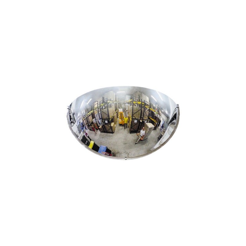 Miroir de sécurité intérieur hémisphérique 1/4 de sphère POLYMIR 570 mm