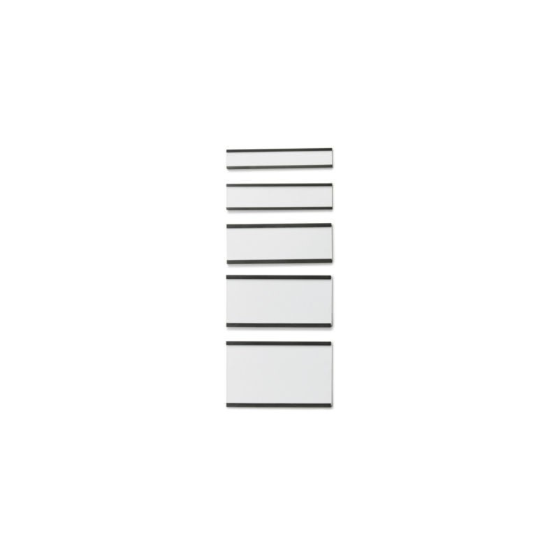 Porte-étiquette magnétique petite longueur 80x40 mm - Paquet de 100