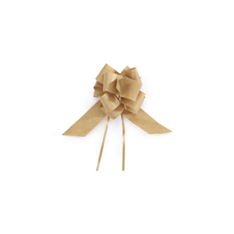 Nœud papier kraft diamètre 12 cm - Paquet de 30