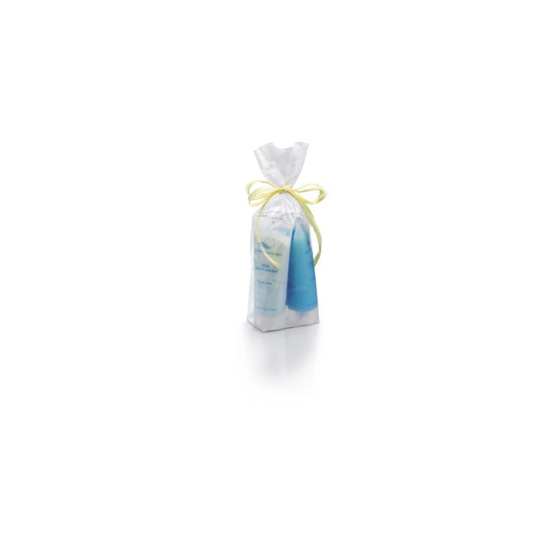 Sachet plastique transparent à fond carton 10 x 22 cm - Paquet de 100