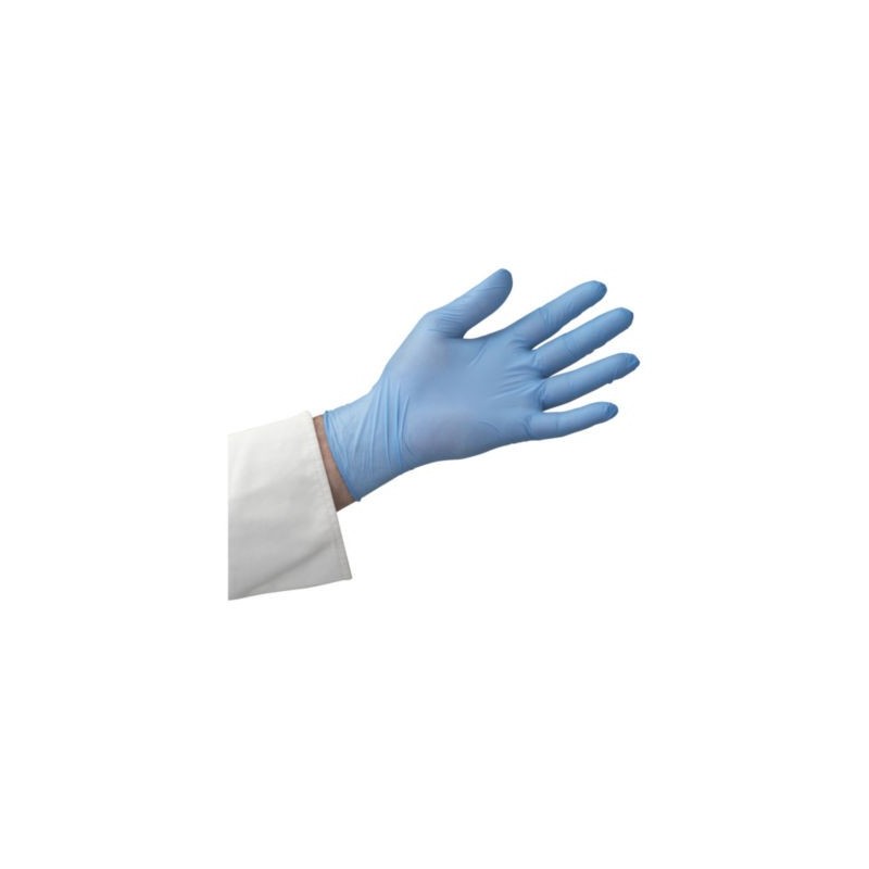 Gants nitrile bleus non poudrés T9 - Paquet de 100