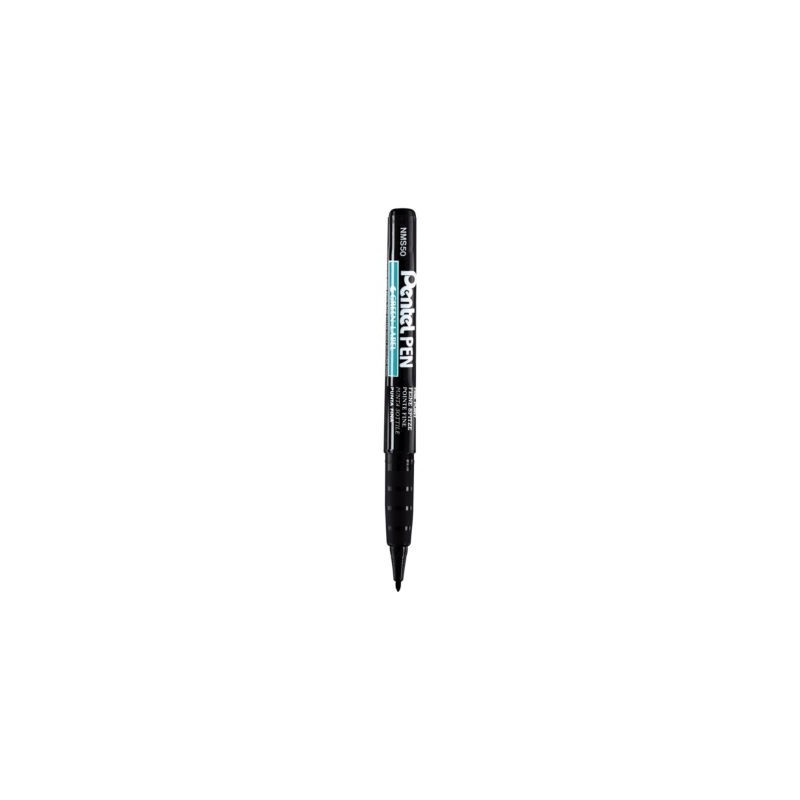 Marqueur indélébile NMS50 PENTEL pointe fine noir - Lot de 12