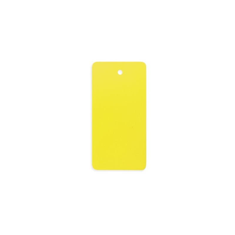 Étiquette industrielle PVC jaune 100x140 mm - Paquet de 500
