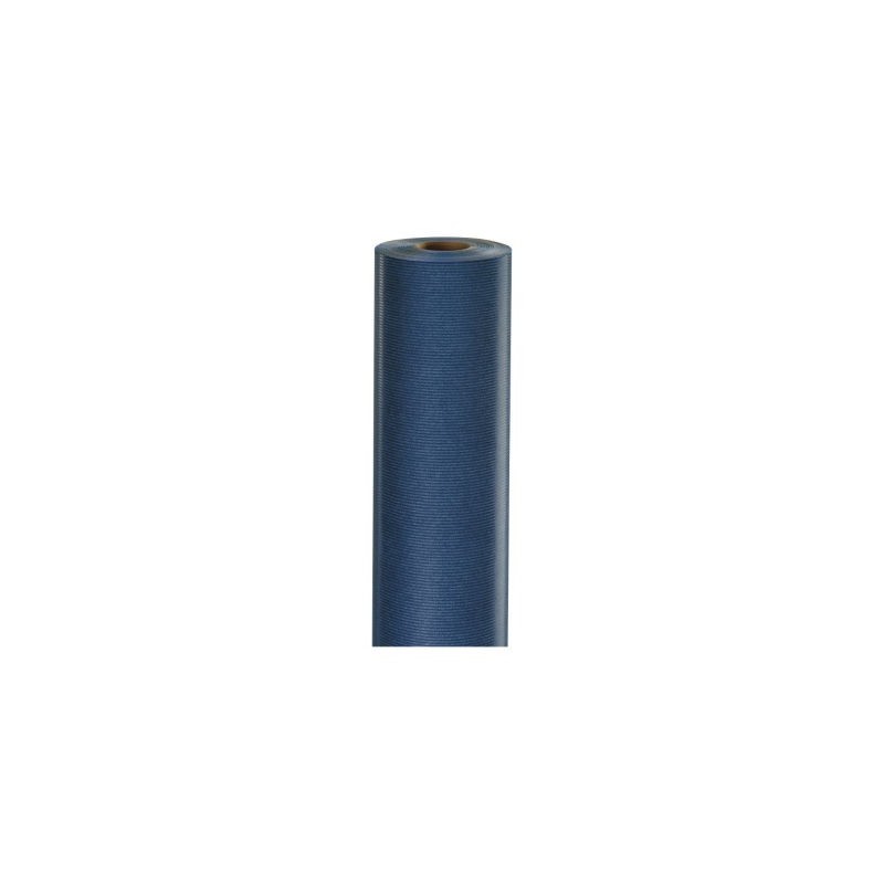 Papier cadeau kraft bleu 70 cm x 100 m