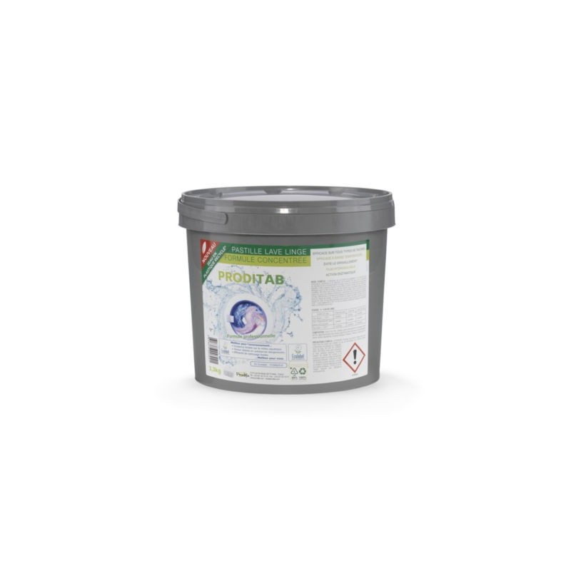 Lessive tablette ecolabel seau de 150 tablettes - Paquet de 150
