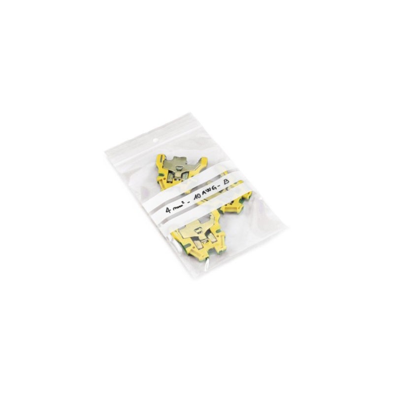Sachet plastique zip transparent à bandes blanches 50 microns 40 x 60 cm - Paquet de 1000