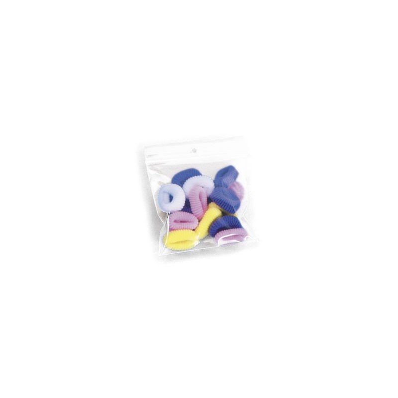 Sachet plastique zip transparent 50 microns 5,5 x 18 cm - Paquet de 1000