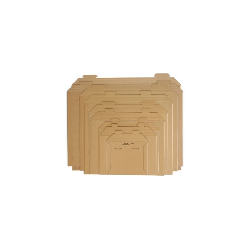 Pochette carton microcannelure recyclé brune RAJA 59x45 cm - Paquet de 50